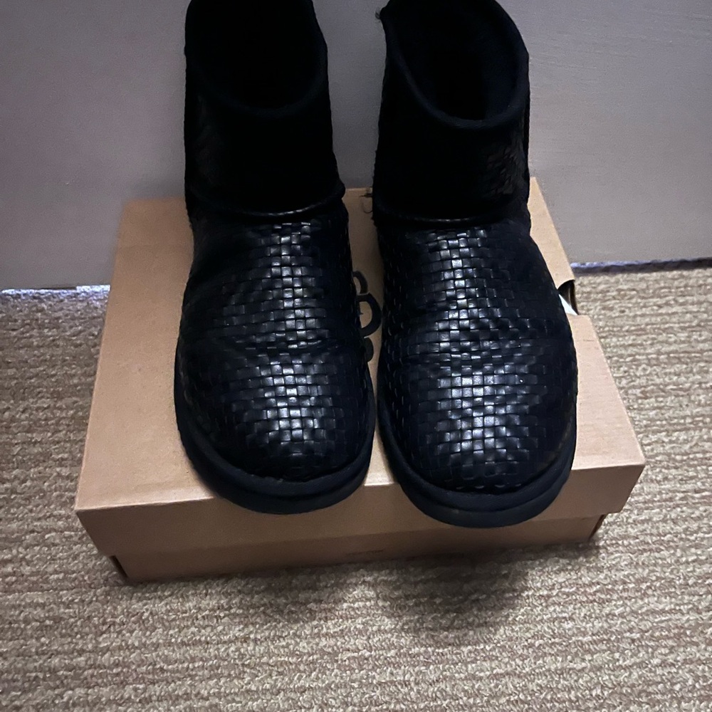 UGG Black Woven Boots